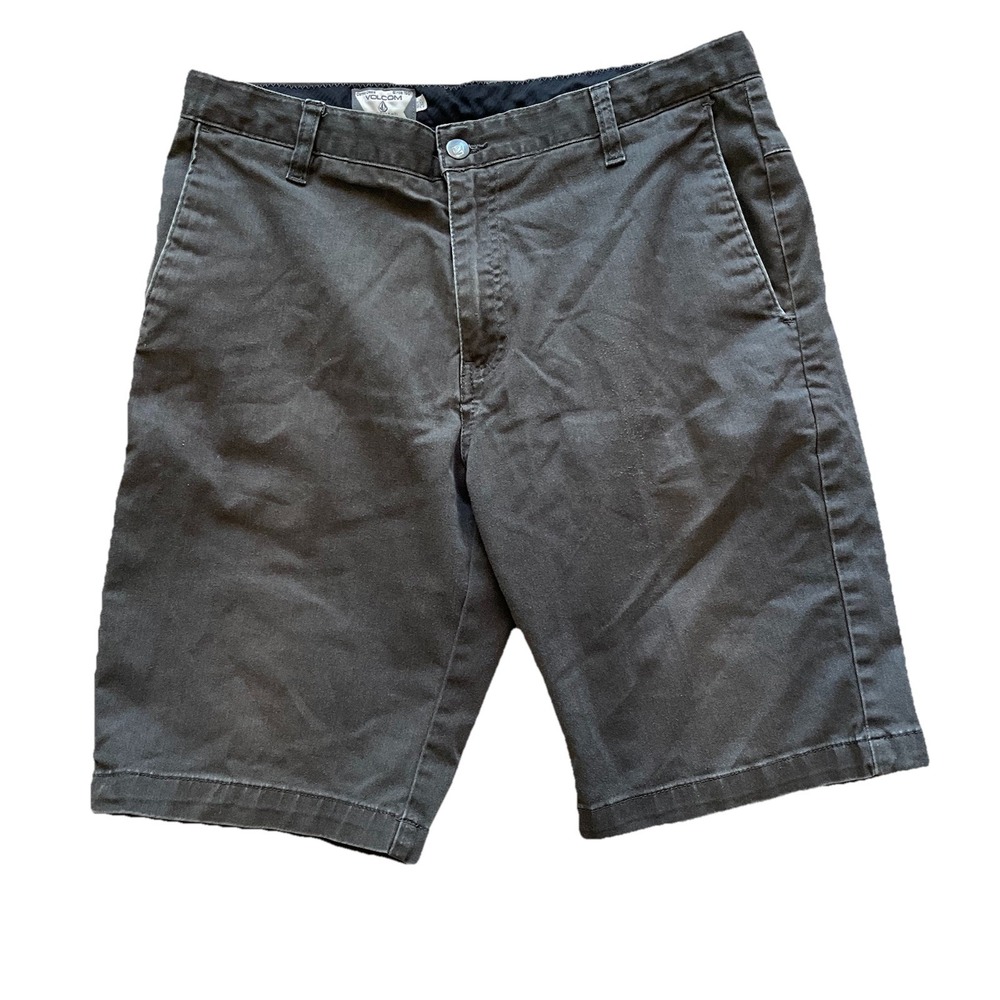 Volcom Mens Shorts Size 32 Brown‎ Casual Cargo Class Since 1991